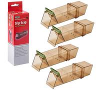 Peststop X4 Pest-Stop Trip-Trap Humane Mouse Trap Easy Small Rodent Trap Psttb Prcpsttb