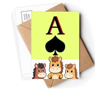 pesun spade a poker Postcards Envelopes Cards Mailing Year Horse
