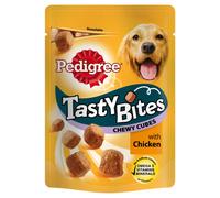 PET-86828 Pedigree Tasty Bites Chewy Cubes with Chicken (130g) 8 Pack
