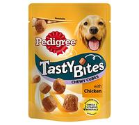PET-86828 Pedigree Tasty Bites Chewy Cubes with Chicken (130g) 8 Pack
