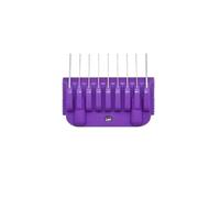 Pet 9 Color Stainless Steel Comb Set Compatible For Andis, Oster A5, Wahl KM Series Detachable Blade Animal Clippers (only Size 10/15/30)(6mm-purple-A5-9)