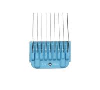 Pet 9 Color Stainless Steel Comb Set Compatible For Andis, Oster A5, Wahl KM Series Detachable Blade Animal Clippers (only Size 10/15/30)(19mm-blue-A5-9)