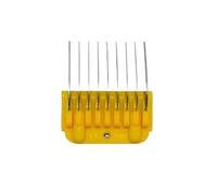 Pet 9 Color Stainless Steel Comb Set Compatible For Andis, Oster A5, Wahl KM Series Detachable Blade Animal Clippers (only Size 10/15/30)(16mm-yellow-A5-9)