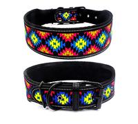 pet accessories Adjustable Pet Collar Collar With Buckle For Small Medium Large Dogs Pitbull Leash Dog Chain Dog Leash(Diamond,S)