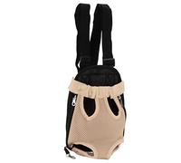 Pet Accessories Adjustable Pet Front Carrier Backpack, Breathable Mesh Fabric Lightweight Dog Cat Chest Backpack for Hiking, Biking, Travel, Camping (S)