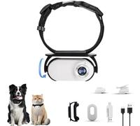 Pet Action Camera, 1080p Cat Collar Camera, Mini Ipx7 Waterproof Pet Cameras, Multi-Mount Accessories for Adventures (White,64G)