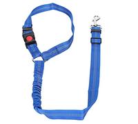 Pet Adjustable Nylon Reflective Safety Seat Belt Dog Headrest Seat Belt Car Suitable For Various Sizes (Blue)