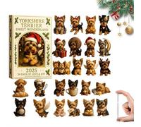 Pet Advent Calendar 2025,24 Days Christmas Advent Calendar with 24 2D Acrylic Animal Figure,Owl, Bird, Dog Pattern Christmas Countdown Pendants,Xmas Gifts for Men Women Animal Lovers