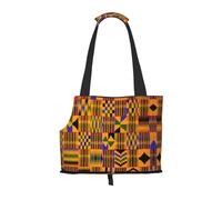 Pet-african weaving print portable bag, lightweight and breathable, suitable for taking small pets out.