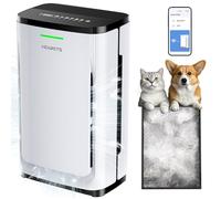 Pet Air Purifier Large Home 4200 sq ft, Suck up Floating Cat Dog Hair Dander, 7-Stage H13 HEPA Anion Activated Carbon Filter, Air Purifiers with APP for Odor Allergies Smoke Dust, Zero Ozone, P339