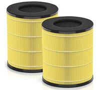 [Pet Allergy] CL-6070A Filter Compatible with BEABA Nursery and Tenergy Renair TAP01 and Cool-Living CL-6070A and Tredy TD-1300 Air Purifier with H13 True HEPA Filter for Pet Allergies, Yellow 2PCS