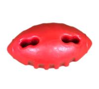 Pet American Football Dog Toy - Solid Rubber, Safe & Fun - The Perfect Toy to Care for Your Best Friend (RED)