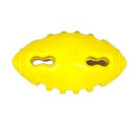 Pet American Football Dog Toy - Solid Rubber, Safe & Fun - The Perfect Toy to Care for Your Best Friend (Yellow)