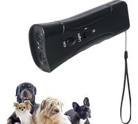 Pet Anti-Barking Device, Ultrasonic Dog Bark Deterrent with LED Light, Gentle Training Tool to Stop Excessive Barking for All Dogs (Black)