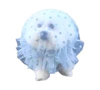 Pet Anti-Scavenging Muzzle, Breathable Mesh No-Eat Headgear for Dogs and Cats, Adjustable & Quick-Release, Prevents Eating Foreign Objects Outdoors (Blue, S/M/L