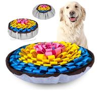 PET ARENA Snuffle Mat for Dogs - Adjustable Interactive Puzzle Toy for Large & Small Breed Slow Feeder for Mental Stimulation & Stress Relief Encourages Natural Foraging Ideal for Indoor & Outdoor Use