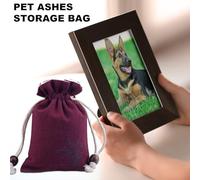 Pet Ashes Bag - Drawstring Design Cat Pet Ashes Pouch,Lightweight Human Storage Bag, Puppy Pouch, Memorial Dog Pouches