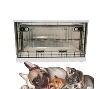 Pet Atomization Nursery Incubator, Puppy Nebulization Box, Dog and Cat Oxygen Therapy Box, Kitten Nebuliser Box Pet Incubation Brooder for pet Cough Breathing Treatment 56L