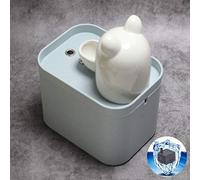 Pet Automatic Circulation Drinking Machine, Ceramic Smart Cat Dog Drinking Fountain, Animal Water Feeder Ultra-quiet (Color : Blue)