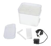 Pet Automatic Drinking Fountain, USB Powered Cat Dog Water Feeder, 2L Large Capacity Water Dispenser with Enhanced Filter, Oxygenated Flowing Water for Hydration, (Transparent white Jane Eyre)