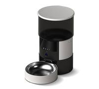 Pet automatic feeder 2-pack Pet Automatic Feeder Dry Food Feeder 3l Food Storage Bucket Recordable Interactive Programmable Portion Control Black pet feeder(WiFi version)