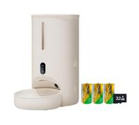 Pet automatic feeder Automatic Pet Feeder 4l Capacity Sealed Feeding Machine Remote Timed And Quantitative Feeding Single Tray for Cats And Dogs pet feeder(B,Video model)