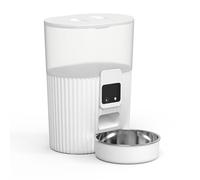 Pet automatic feeder Smart Automatic Pet Feeder 3l Food Storage Barrel Cat And Dog Feeding Machine Timed And Quantitative White pet feeder(APP type)