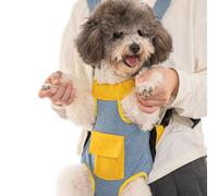 Pet Backpack Carrier - Adjustable Legs Out Travel Bag, Portable PuppyHolder | Comfortable Small Pet Supplies for Cats Dogs, Lightweight Hiking Riding Carrier for Outdoor Adventures and Trips