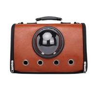 Pet Backpack Carrier Bubble Bag For Small Cat Dogs Portable(Brown)