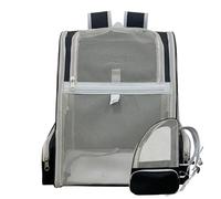 Pet Backpack Carrier - Large Diameter Cat Travel Bag, Portable Pet Supplies | Slip Base, Ventilated Mesh Panels, Expandable Space, Airline Approved for Small Cats and Dogs