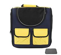 Pet Backpack, Foldable Breathable Travel Carrier, 15 x 9.8 x 14.8 in Lightweight - Ergonomic S - Shape Straps, Multi - Vent Mesh Panels, Perfect for Small Dogs & Cats