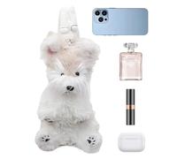 Pet Backpack - Funny Aesthetic Soft Container | Dog Shaped Bag | Adorable Plush Bag for Travel, Picnic, Daily Dating, Shopping, Commuting, Girls, Ra, brown, Please refer to the description, Please