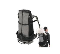 Pet Backpack, Large Capacity Dog Carrier Backpack with Breathable Mesh and Safety Strap, Multifunctional Outdoor Travel Bag with Anti-Hair Pinching Design to Prevent Escape and Overheating, 60 cm