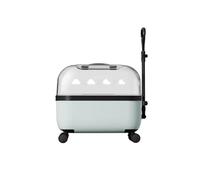 pet backpack, Pet Stroller Cat Bag Trolley Box Dog Travel Suitcase Large Space Carrying Transportor Cats Luggage Carriers Products,pet supplies(SKY BLUE)