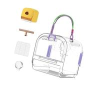 Pet Backpacks Airline Approve Cats Carriers Pet Travel Backpacks Accessory For Safe Transport Of Small Birds Bird Cage With Feeding Port