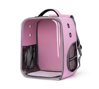 Pet Backpacks, Backpack Cat Dog Bag for Cat Pet Puppy Airline Approved for Camping Biking(Pink)