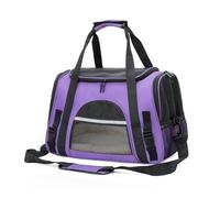 Pet Backpacks, Backpack Cat Dog Portable Breathable Rucksack with Opening Mesh Window For Carrying Pet Up to 5KG,Purple