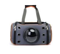 Pet Backpacks, Backpack Collapsible Comfy Large Cat Bag Travel Medium Dog Backpack with Carry Bag Mats for All Pets(Orange,L)