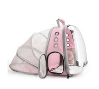 Pet Backpacks, Backpack Expandable Pets and Small Dogs Bag Designed for Travel Hiking Walking Outdoor Use(Pink)