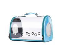 Pet Backpacks, Backpack for Cats Dogs Puppy Bag Transparent PVC Carrying for Travel Hiking Bike Riding Walking Outdoor,Blue,Small