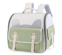 Pet Backpacks, Backpack for Cats Dogs Small Animals Portable Pet Travel Carrier Ventilated Design for Traveling Hiking Camping,Green