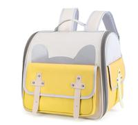 Pet Backpacks, Backpack for Cats Dogs Small Animals Portable Pet Travel Carrier Ventilated Design for Traveling Hiking Camping,Yellow