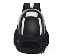 Pet Backpacks, Backpack for Medium Small Cat Puppy Animals Space Capsule Bag for Travel Camping,Black
