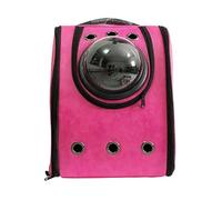 Pet Backpacks, Backpack Small Dogs Cat Bag Ventilated Safety Strap Buckle for Hiking Travel Camping Outdoor,Pink