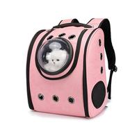 Pet Backpacks, Backpack Space Capsule Bubble Portable Travel Waterproof Handbag for Cat and Small Dog,Pink