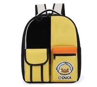 Pet Backpacks, Carrier for Cats Small Dogs Multi Pockets Breathable for Travel Hiking Camping(Yellow)