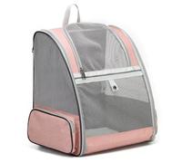 Pet Backpacks, Cat Backpack Portable Safety Features Cushion Back Support for Travel Outdoor Cats and Dogs,Pink