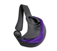 Pet Bag,Dog Sling Pet Dog Carrier Bag Cats Puppy Outdoor Bags Mesh Oxford Single Shoulder Bag Sling Front Mesh Travel Shoulder Bag(Purple,L)