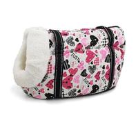 Pet Bag,Dog Sling Travel Dog Carrier Bag Pet Carrier For Dogs Cats Pet Sling Bag Soft Puppy Cat Dog Shoulder Bags Chihuahua Pug Small Dog Bag S/L(2 with fur,L)