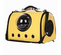 Pet Bag Space Capsule Cat Backpack Transparent Hard Shell Capsule Removable Pad Adjustable Shoulder Straps Suitable for Hiking (B)